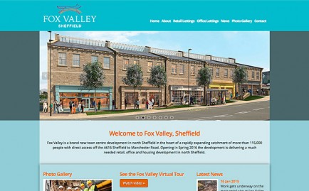 Website for Fox Valley, Sheffield