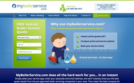 Website for MyBoilerService.com