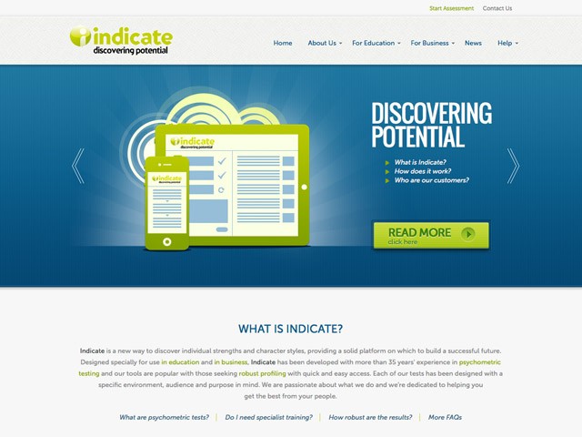 New Online Psychometrics Website Launched for Indicate